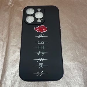 NIB Starry Dance Naruto Symbols iPhone 14 Pro Black Phone Case